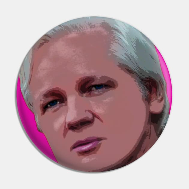 Julian Assange Pin by oryan80