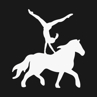 Horses Vaulting rider dressage riding equestrian sport T-Shirt