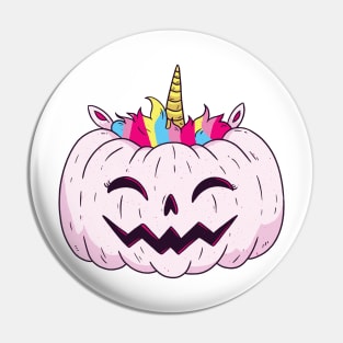 Pumpkin unicorn Halloween gift Pin