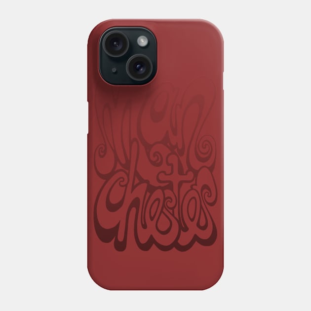 Manchester lettering - chile oil red Phone Case by BigNoseArt