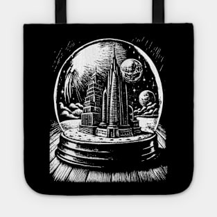 Burj Khalifa in a snow globe Tote