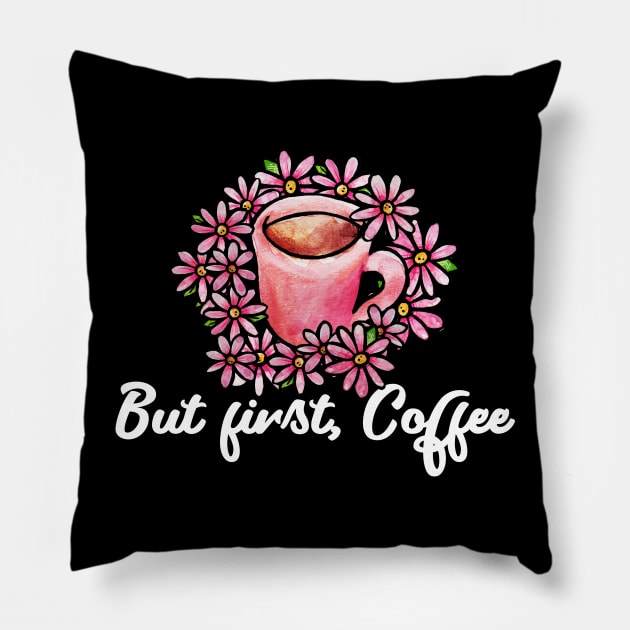 But first coffee Pillow by bubbsnugg