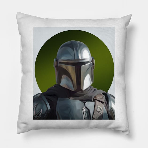 Din Djarin Pillow by malw.illiams