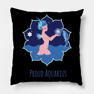 Proud Aquarius Pillow