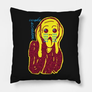 The Woke Scream Pillow