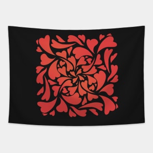 St. Valentine day pattern with warm colors Tapestry