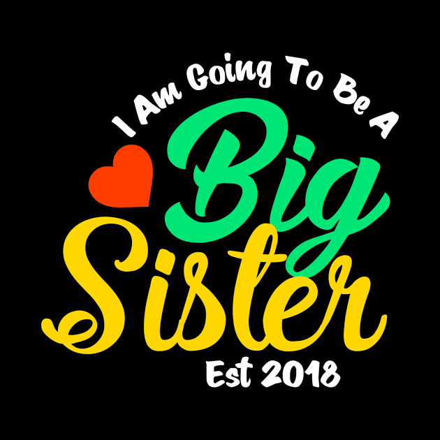 Big Sister Est 2018, New Big Sister, Promoted To Sister, First Time Sister by jmgoutdoors