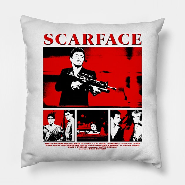scarface Pillow by Genetics art