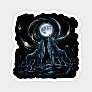 Moonlit Howl Magnet