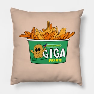 PATATAS CORNER GIG FRIES FILIPINO STICKER Pillow