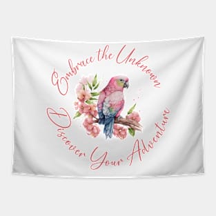 Parrot Adventure Motivational Tapestry