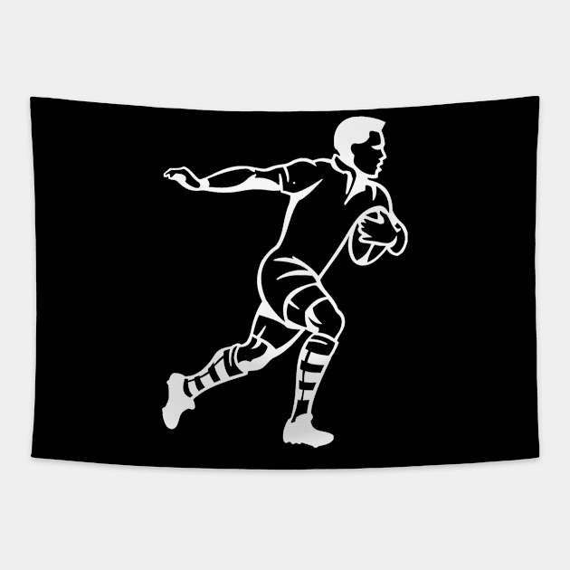 rugby style Tapestry by baikteman