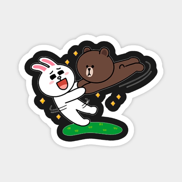 brown and cony Magnet by ezzobair