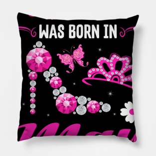 A Queen Was Born In May Happy Birthday To Me Pillow