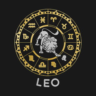 Leo Zodiac Circle T-Shirt