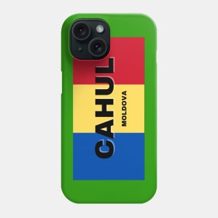 Cahul City in Moldovan Flag Colors Phone Case