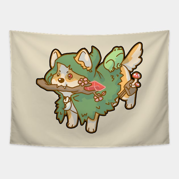 Druid Puppy Tapestry by NathanBenich