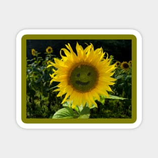 The Happy Sunflower Magnet