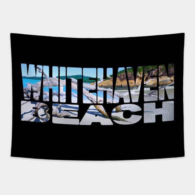 WHITEHAVEN BEACH - Whitsundays QLD Australia Driftwood Tapestry by TouristMerch