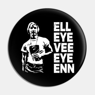 Vintage Retro Ell Eye Vee Eye Vee Enn Movie Lover Gift Pin