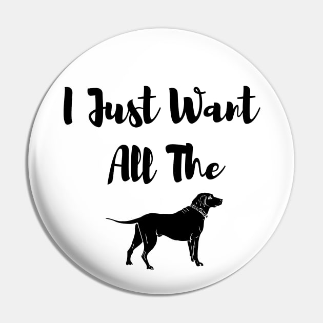 I Just Want All The Dogs Gift Christmas Pin by merysam