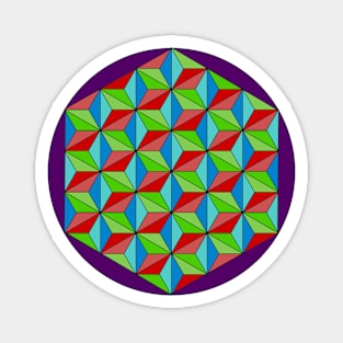 Colorful Triangles 3 Magnet