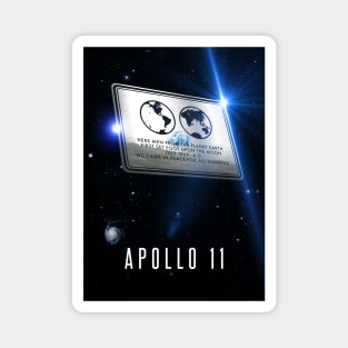 Apollo 11 metal plaque, 3D Magnet