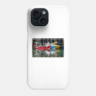 Three Ships in the Harbour Phone Case