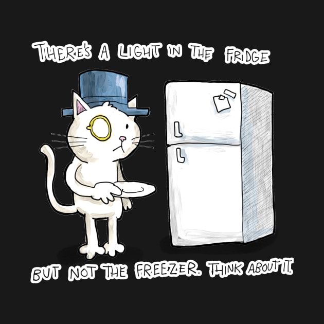 Dapper Cat - Fridge light by johnnybuzt