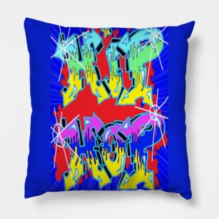 Hip Hop Rainbow Rap Art 24 Pillow