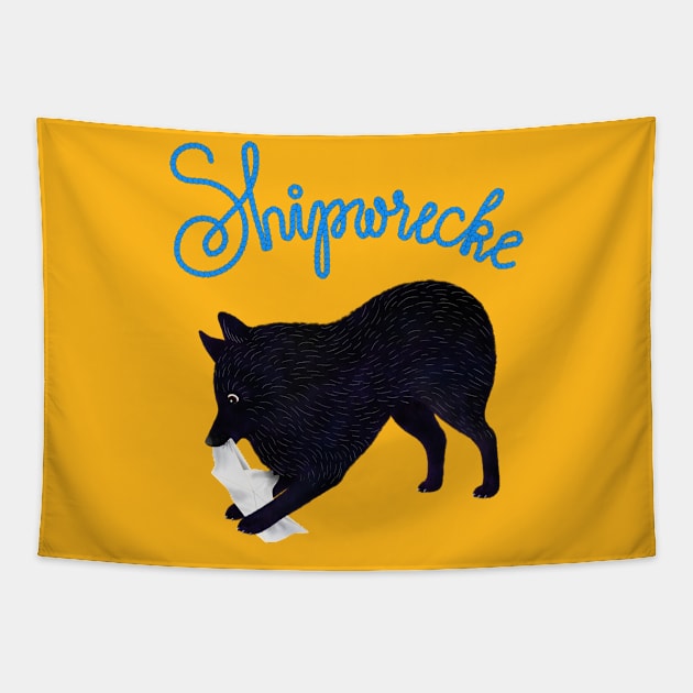 Shipwrecke Tapestry by illucalliart