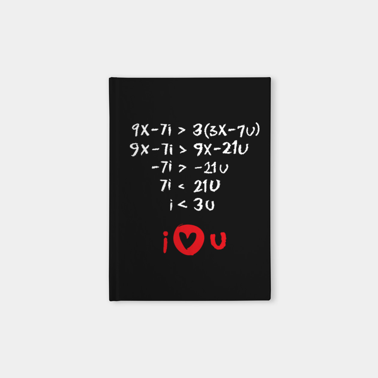 I Love You Math Formula Equation Notebook Teepublic I Love You Math Formula Equation
