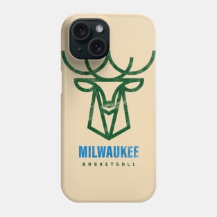 Milwaukee Bucks Modern Logo, Buck Wild Basketball Phone Case