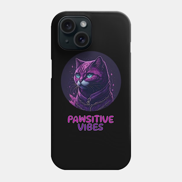 Pawsitive Vibes Phone Case by JJ Art Space