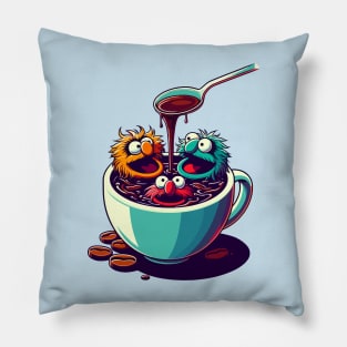 Coffee Muppet Pillow