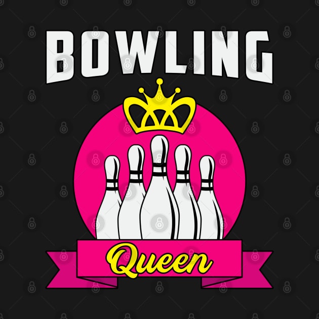 Bowling Queen Team Bowlers by T-Shirt.CONCEPTS