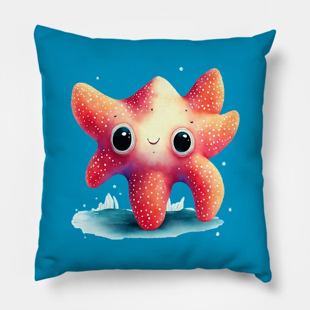 Cute starfish Pillow by sailorsam1805