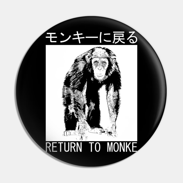 RETURN TO MONKE Japanese Pin by giovanniiiii