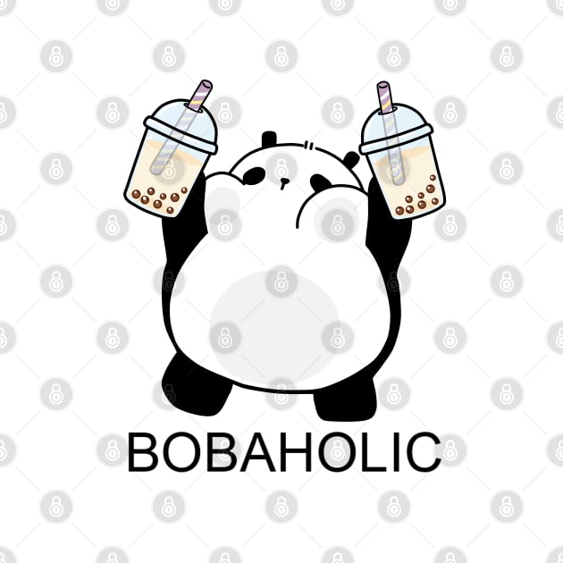 Chubby Little Bobaholic Panda Loves Boba! by SirBobalot