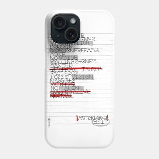 Dreams Doodle Black Phone Case