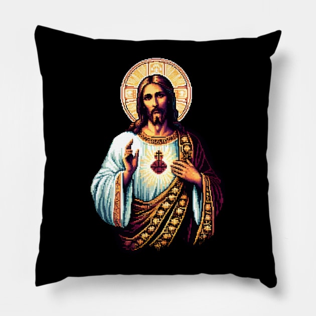 jesus lover - jesus christ jesus lover Pillow by vaporgraphic