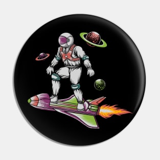 Space Rider Pin