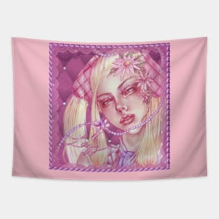 Pink Loving Princess Tapestry