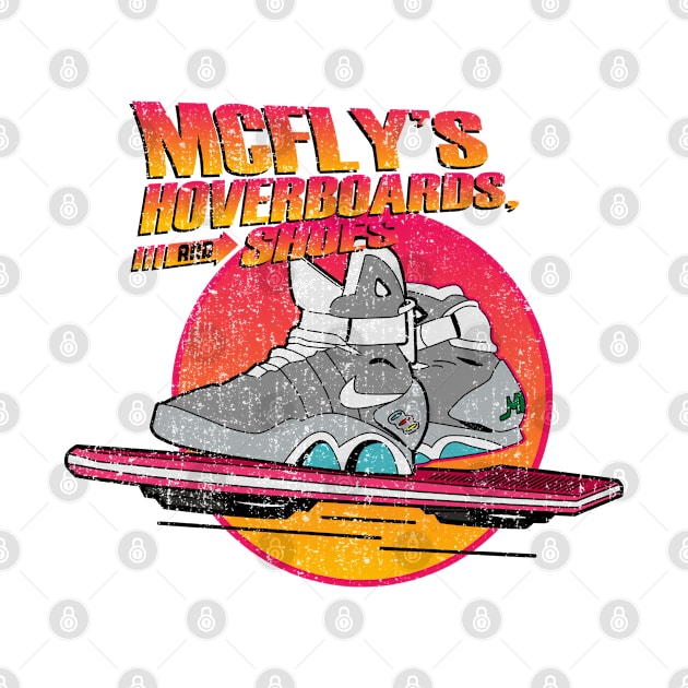 Marty McFly Hoverboards and Shoes - Grunge by jorgejebraws