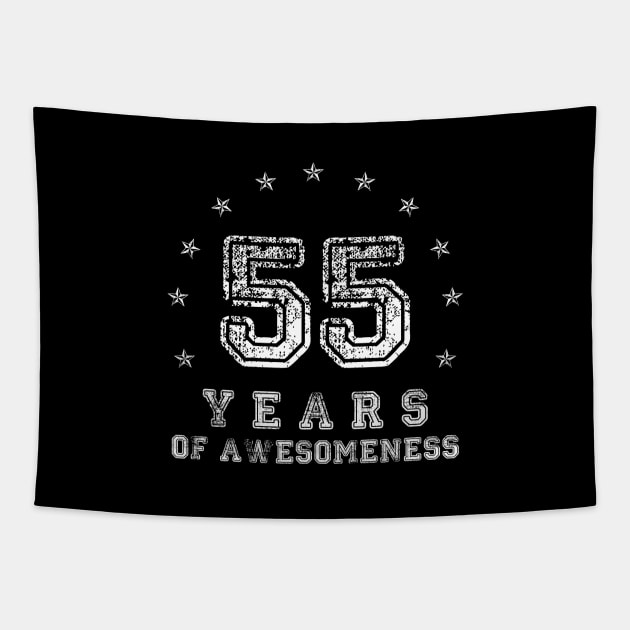 Vintage 55 years of awesomeness Tapestry by opippi