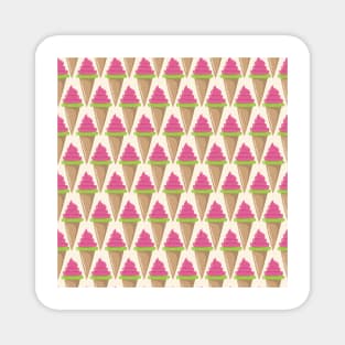 Summer Pink Cones Ice cream Magnet