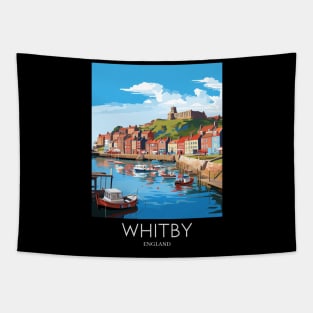 A Pop Art Travel Print of Whitby - England Tapestry