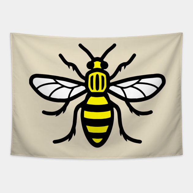 Manchester Bee Tapestry by lastradaimamo