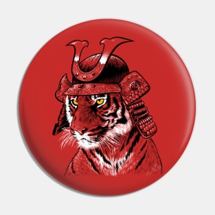 Samurai Sketch Tiger Pin