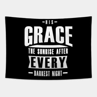 Grace uplifting quote Tapestry